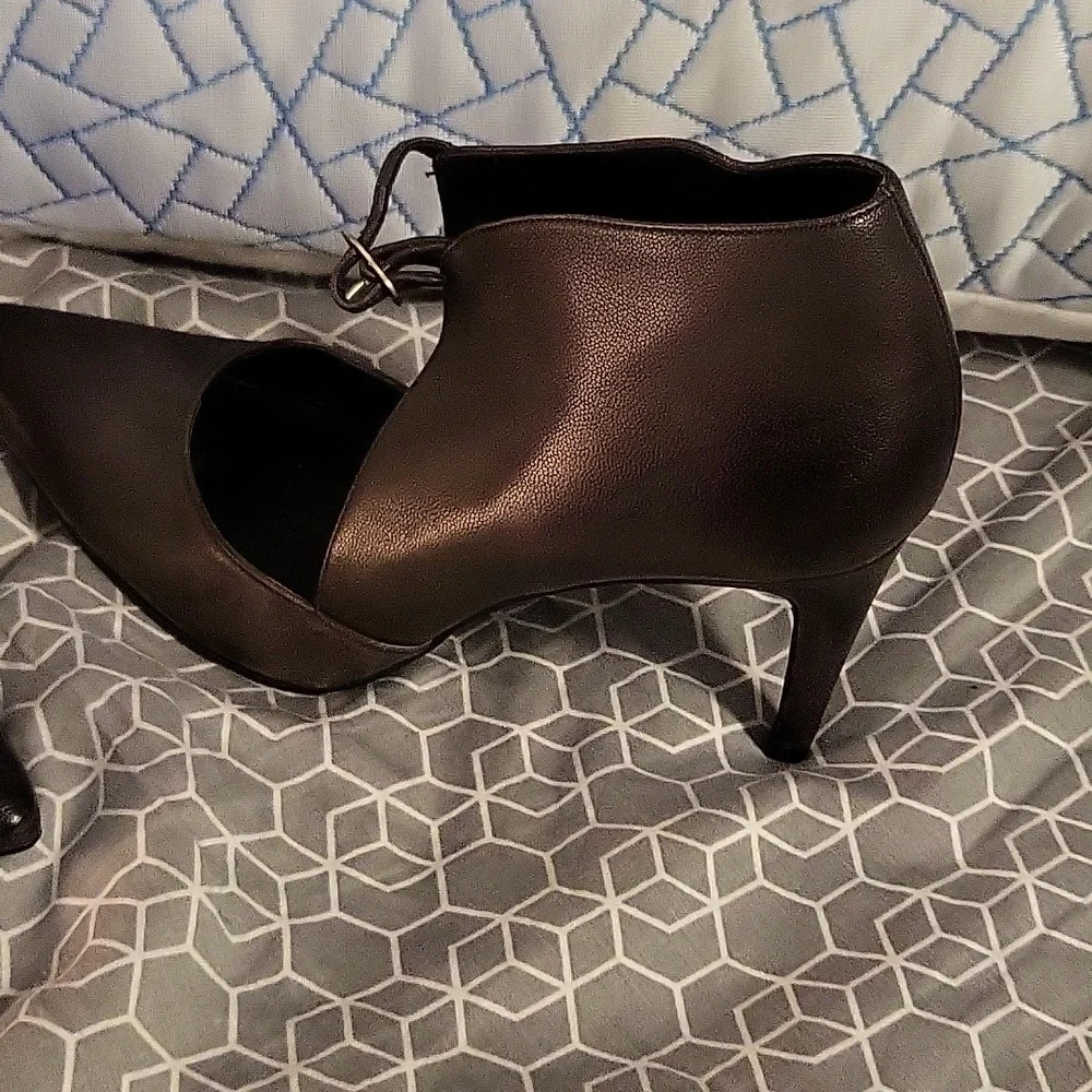 Free People Cerow Modern Pointed Toe Leather Gothic Witchcore Heel EUC - Picture 4 of 10